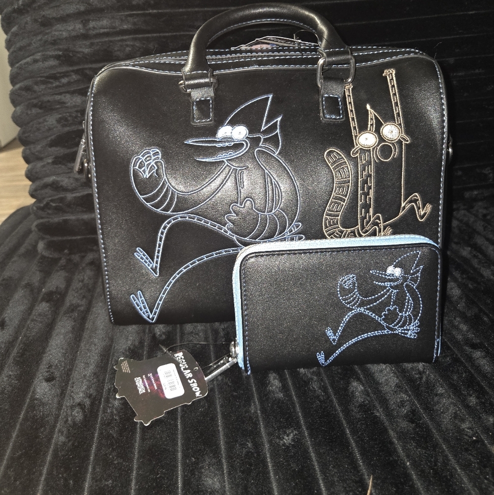 Loungefly Regular Show Satchel Set